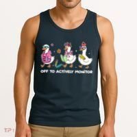 Off To Actively Monitor Silly Goose School Tank Top thumb 3