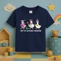 Off To Actively Monitor Silly Goose School Toddler T-Shirt thumb 3