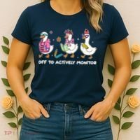 Off To Actively Monitor Silly Goose School Women's T-Shirt thumb 2
