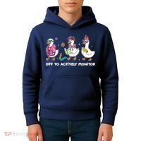 Off To Actively Monitor Silly Goose School Kids Hoodie thumb 4