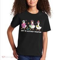 Off To Actively Monitor Silly Goose School Kids T-Shirt thumb 2