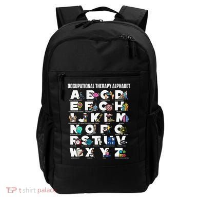 Occupational Therapy Alphabet Educational Ot Therapist Abcs Backpack