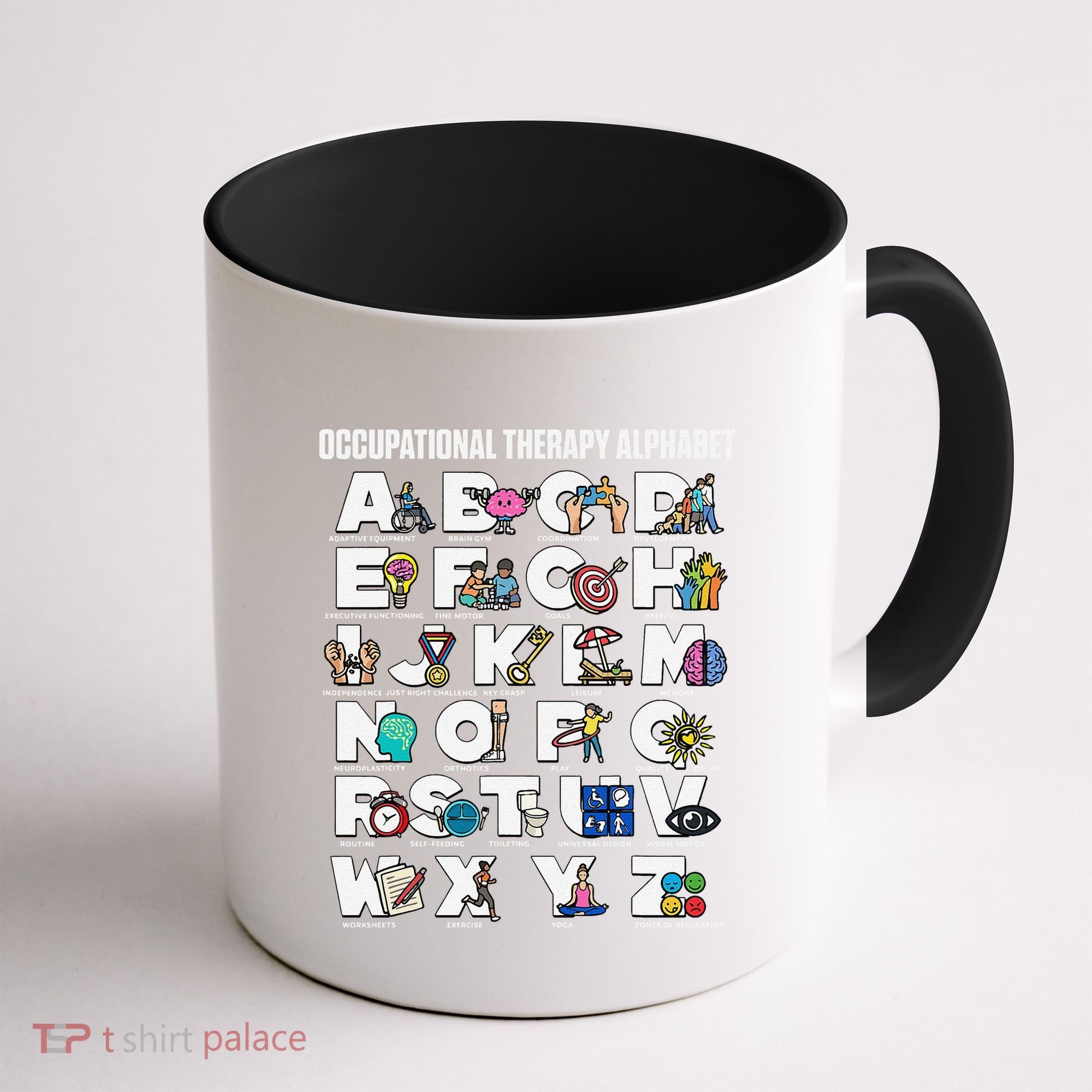 Occupational Therapy Alphabet Educational Ot Therapist Abcs Coffee Mug
