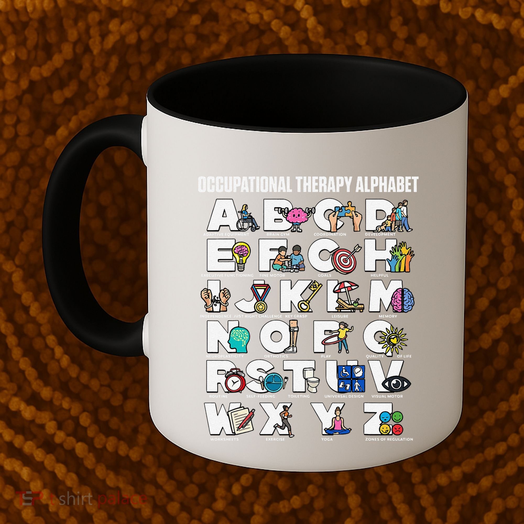 Occupational Therapy Alphabet Educational Ot Therapist Abcs Coffee Mug