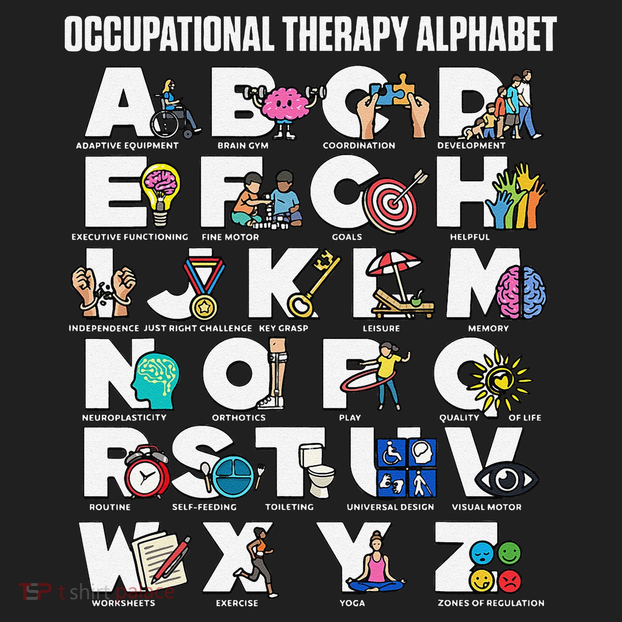 Occupational Therapy Alphabet Educational Ot Therapist Abcs Beanie