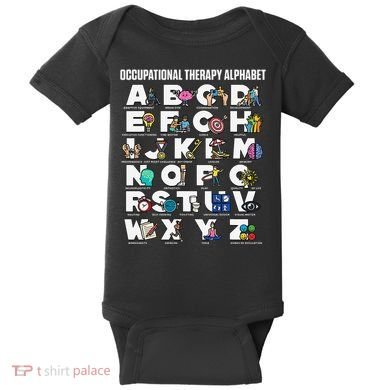 Occupational Therapy Alphabet Educational Ot Therapist Abcs Baby Bodysuit