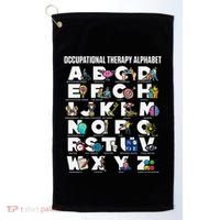 Occupational Therapy Alphabet Educational Ot Therapist Abcs Golf Towel thumb 0