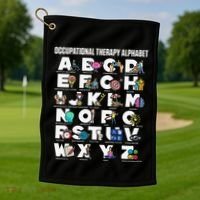 Occupational Therapy Alphabet Educational Ot Therapist Abcs Golf Towel thumb 1