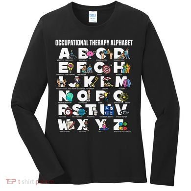 Occupational Therapy Alphabet Educational Ot Therapist Abcs Women's Long Sleeve Shirt