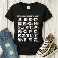 Occupational Therapy Alphabet Educational Ot Therapist Abcs Women's T-Shirt thumb 3