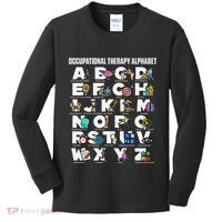 Occupational Therapy Alphabet Educational Ot Therapist Abcs Kids Long Sleeve Shirt thumb 0
