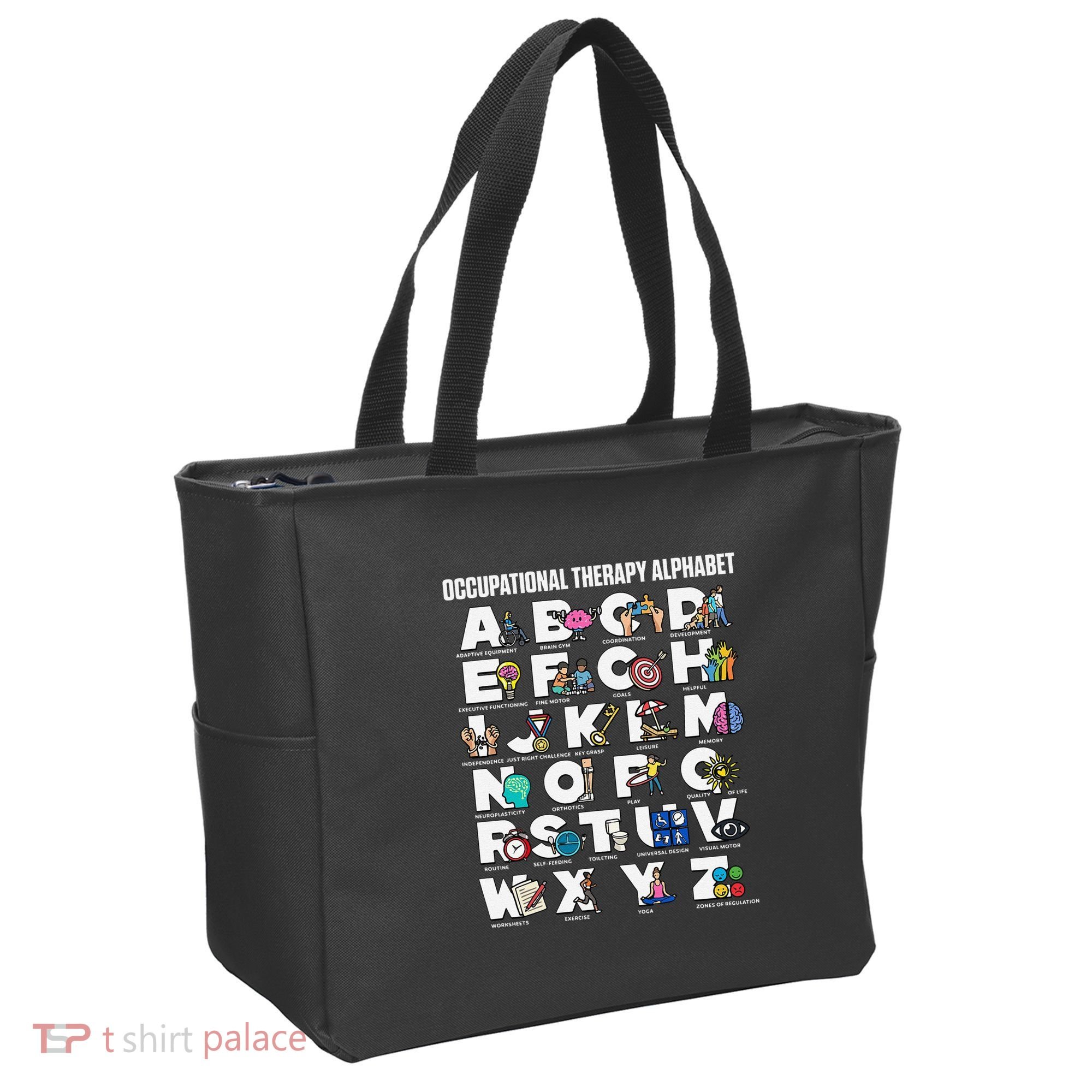 Occupational Therapy Alphabet Educational Ot Therapist Abcs Tote Bag