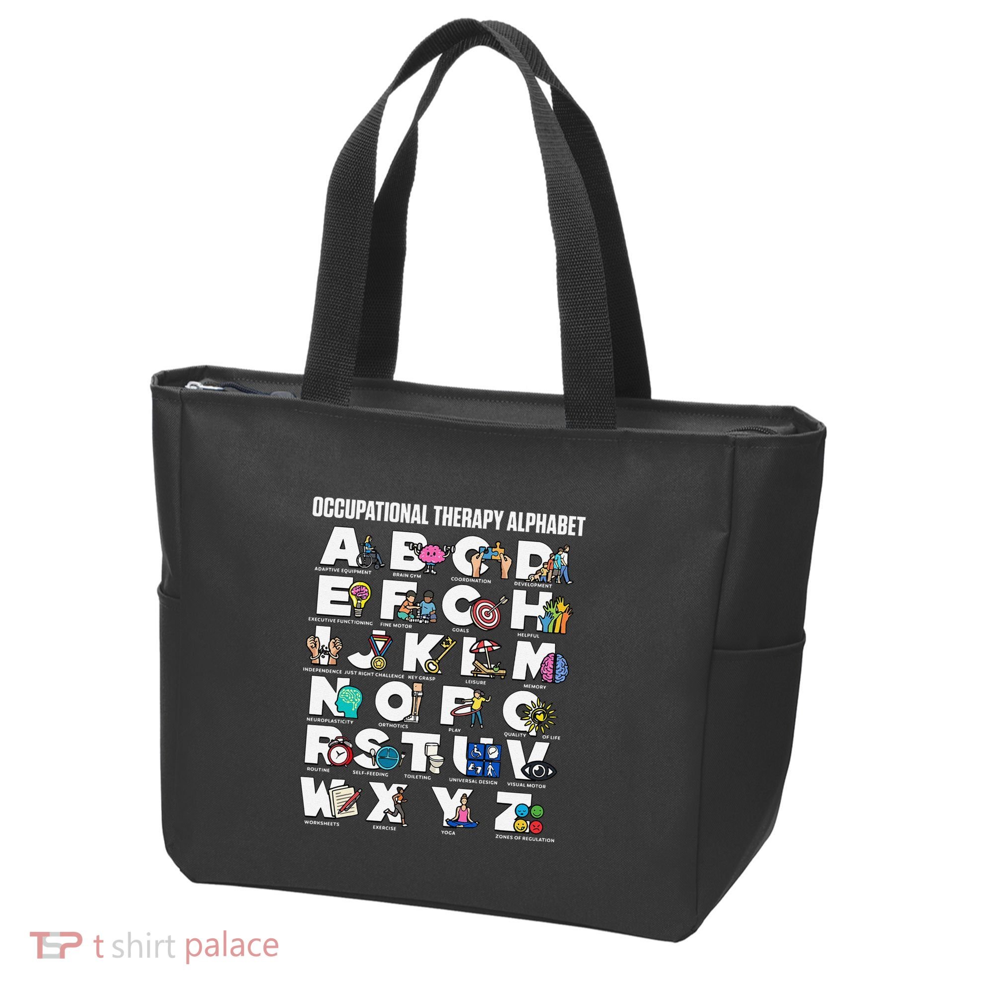 Occupational Therapy Alphabet Educational Ot Therapist Abcs Tote Bag