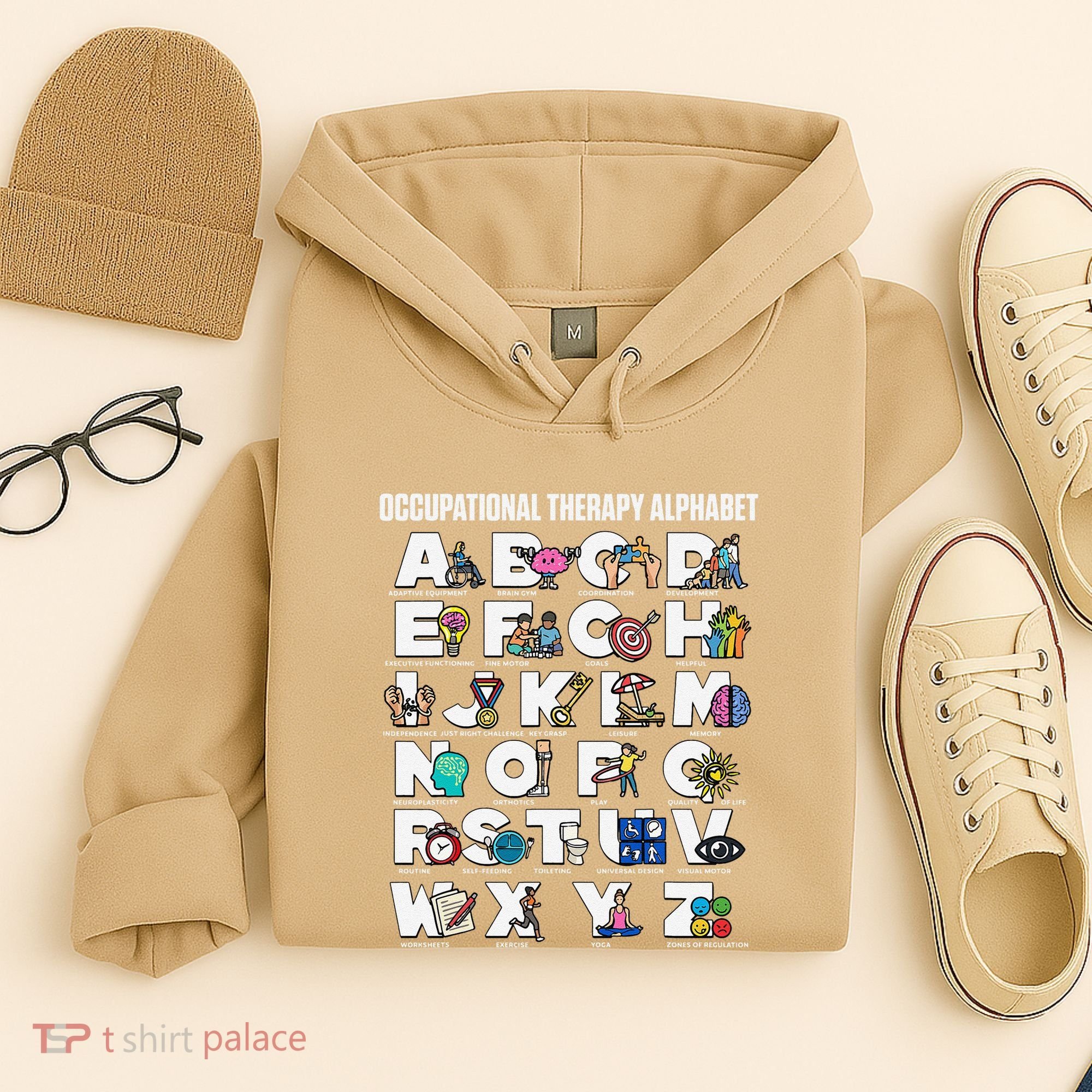 Occupational Therapy Alphabet Educational Ot Therapist Abcs Hoodie