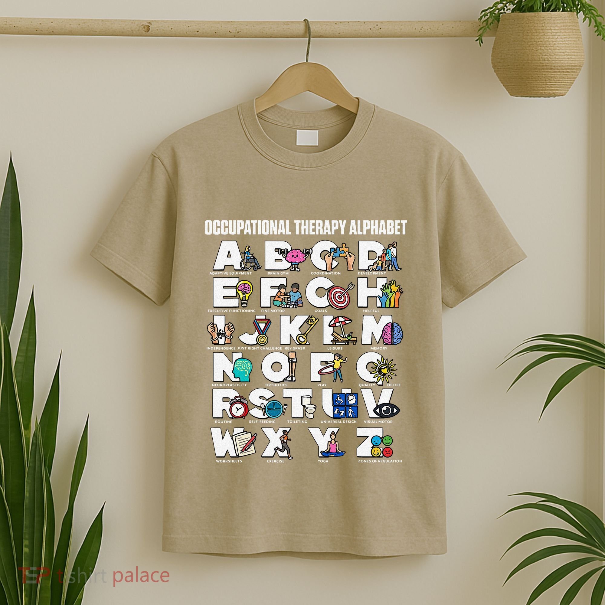 Occupational Therapy Alphabet Educational Ot Therapist Abcs T-Shirt