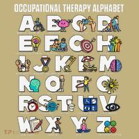 Occupational Therapy Alphabet Educational Ot Therapist Abcs Mousepad thumb 1