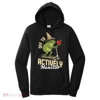 Off To Actively Monitor Frog Teacher Test Day Women's Hoodie thumb 0