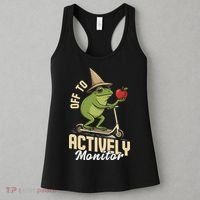 Off To Actively Monitor Frog Teacher Test Day Women's Tank Top thumb 3