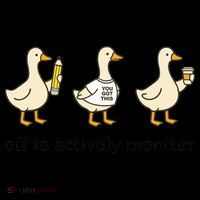 Off To Actively Monitor Teacher Testing Test Day Goose Coffee Mug thumb 5