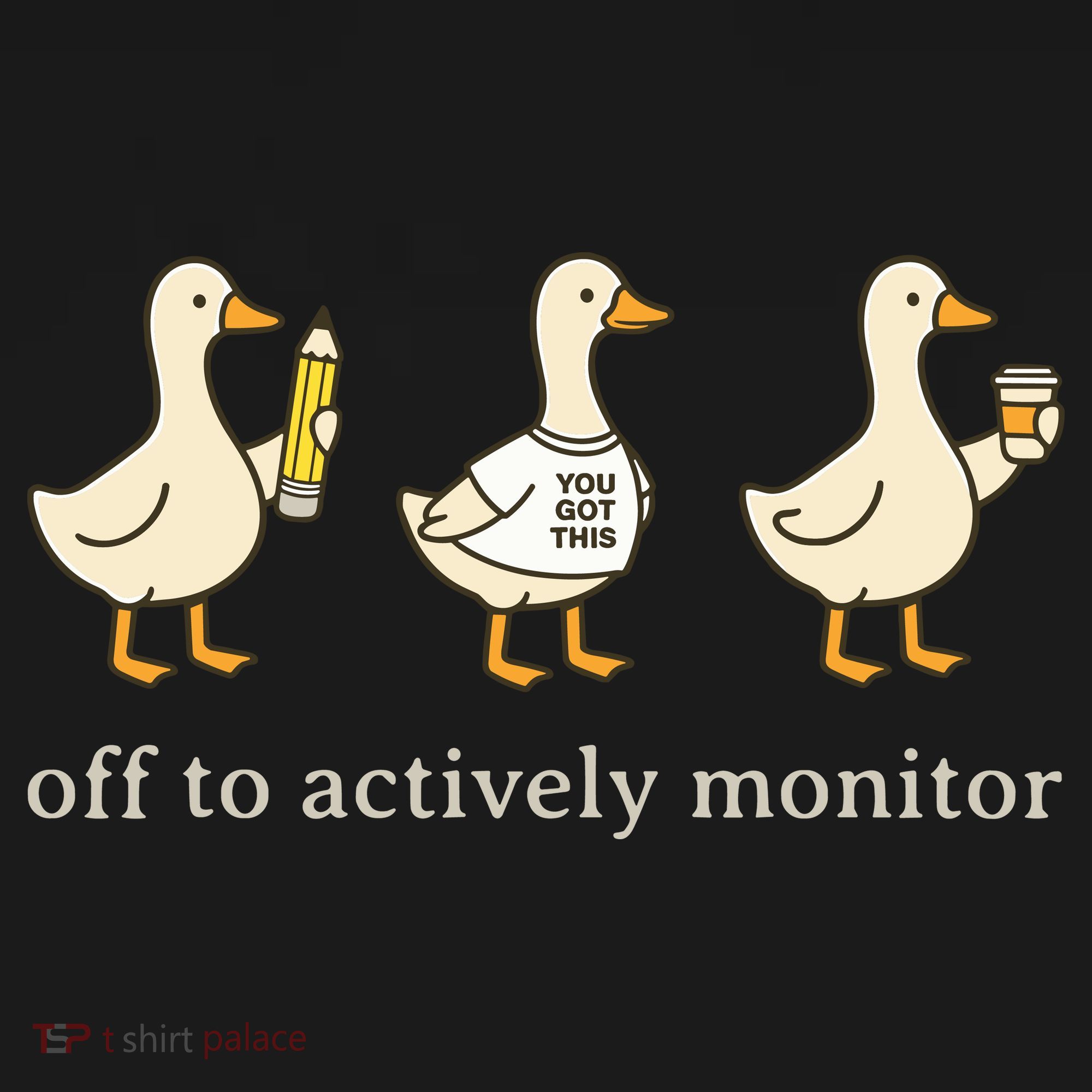 Off To Actively Monitor Teacher Testing Test Day Goose Mousepad