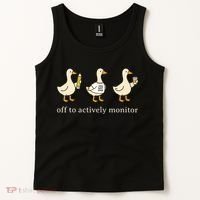 Off To Actively Monitor Teacher Testing Test Day Goose Tank Top thumb 2