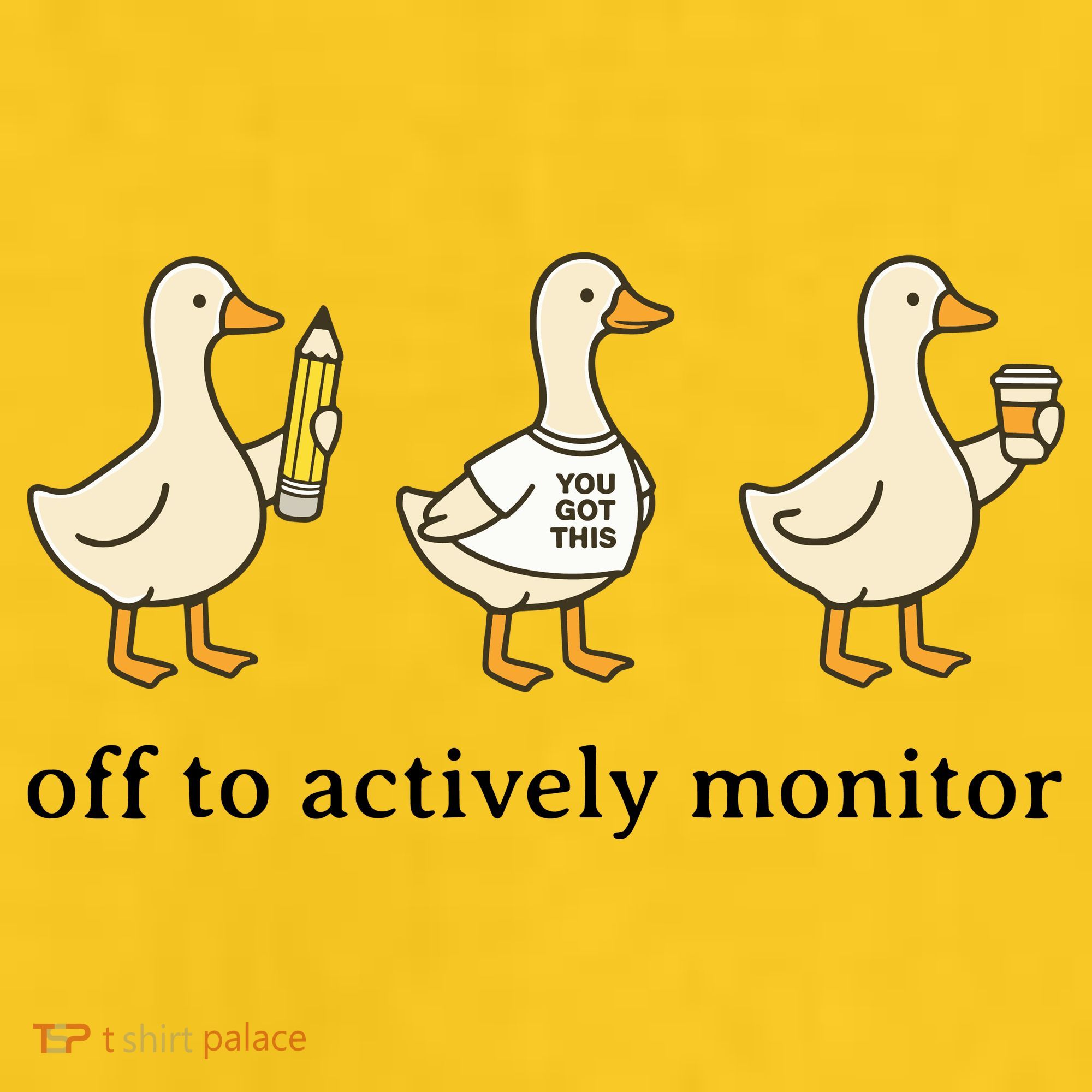 Off To Actively Monitor Teacher Testing Test Day Goose T-Shirt