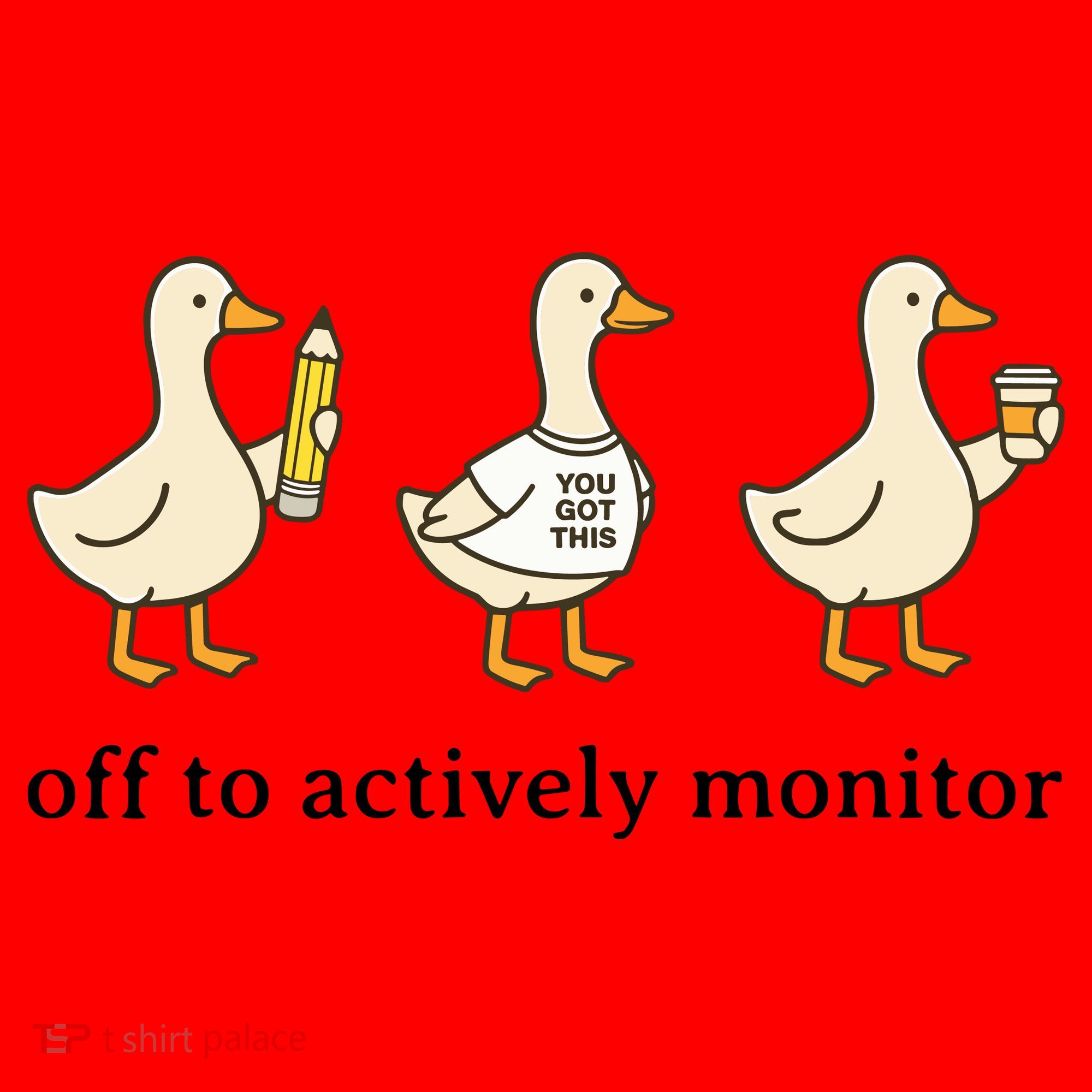 Off To Actively Monitor Teacher Testing Test Day Goose Santa Hat