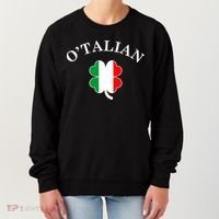 O'Talian Italian Irish Shamrock St. Patrick's Day Women's Sweatshirt thumb 0