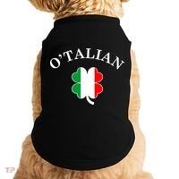 O'Talian Italian Irish Shamrock St. Patrick's Day Doggie Tank thumb 0