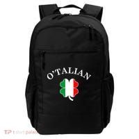O'Talian Italian Irish Shamrock St. Patrick's Day Backpack thumb 0