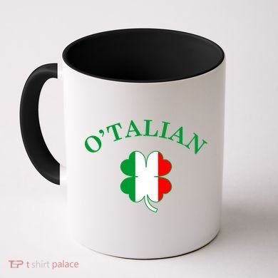 O'Talian Italian Irish Shamrock St. Patrick's Day Coffee Mug