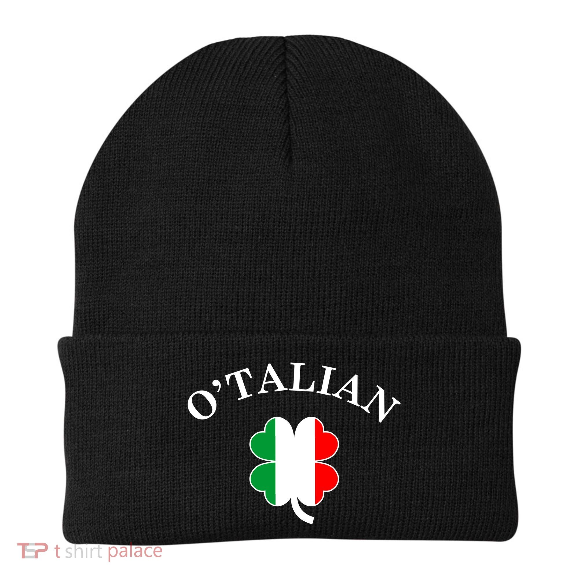 O'Talian Italian Irish Shamrock St. Patrick's Day Beanie