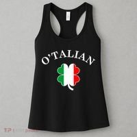 O'Talian Italian Irish Shamrock St. Patrick's Day Women's Tank Top thumb 3