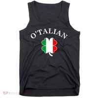 O'Talian Italian Irish Shamrock St. Patrick's Day Tank Top thumb 0