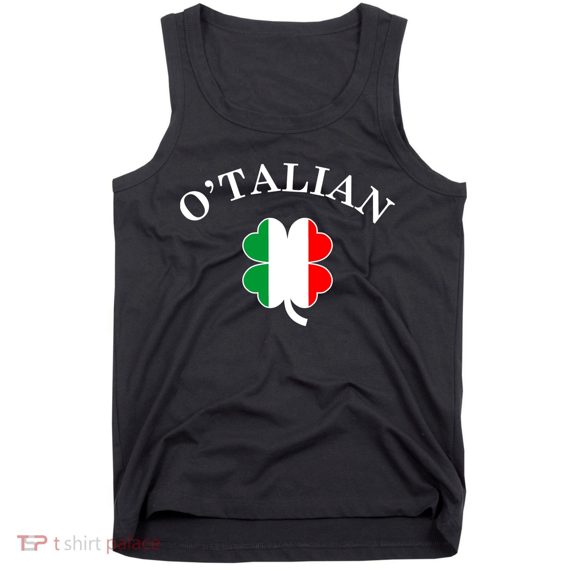 O'Talian Italian Irish Shamrock St. Patrick's Day Tank Top