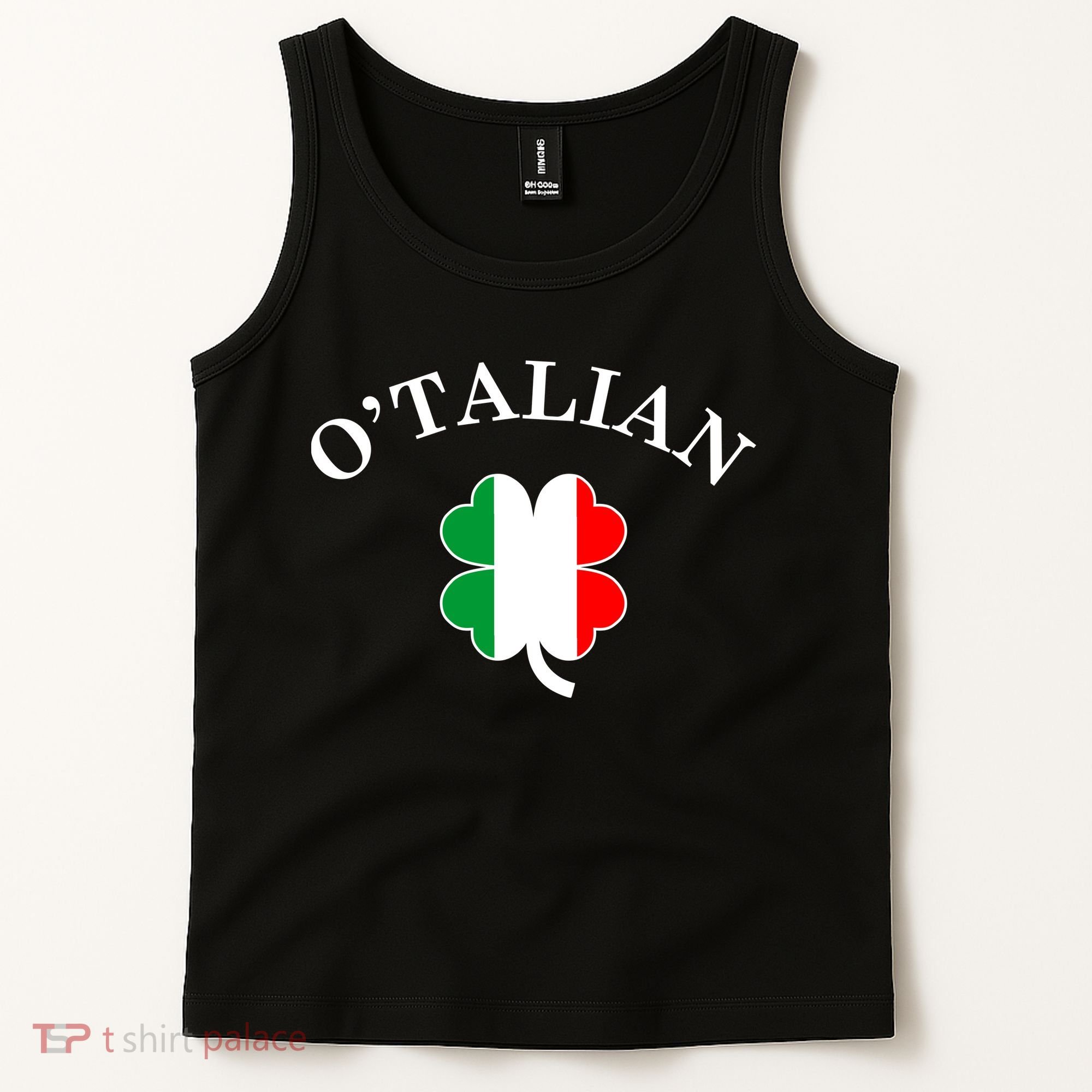 O'Talian Italian Irish Shamrock St. Patrick's Day Tank Top
