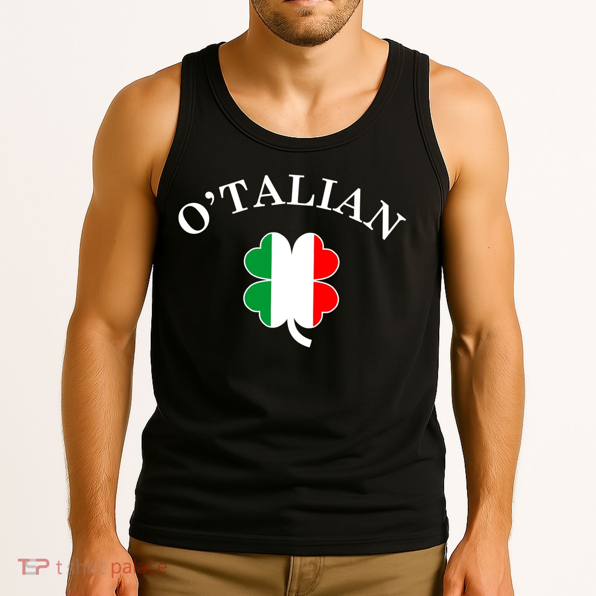 O'Talian Italian Irish Shamrock St. Patrick's Day Tank Top