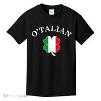 O'Talian Italian Irish Shamrock St. Patrick's Day Kids T-Shirt thumb 0