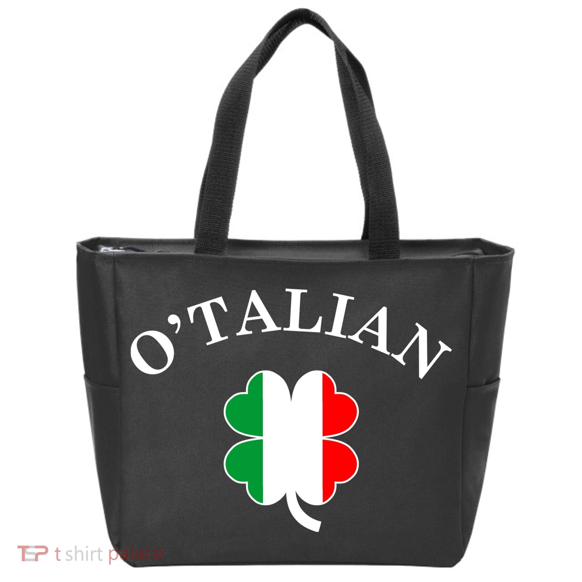 O'Talian Italian Irish Shamrock St. Patrick's Day Tote Bag