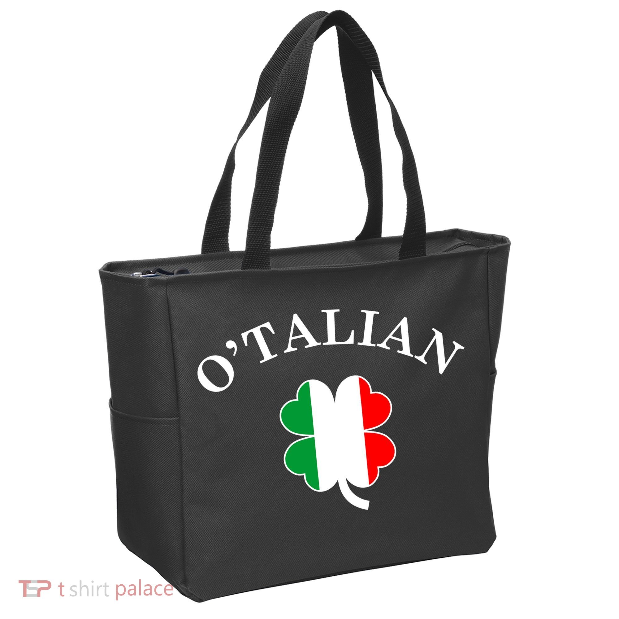 O'Talian Italian Irish Shamrock St. Patrick's Day Tote Bag