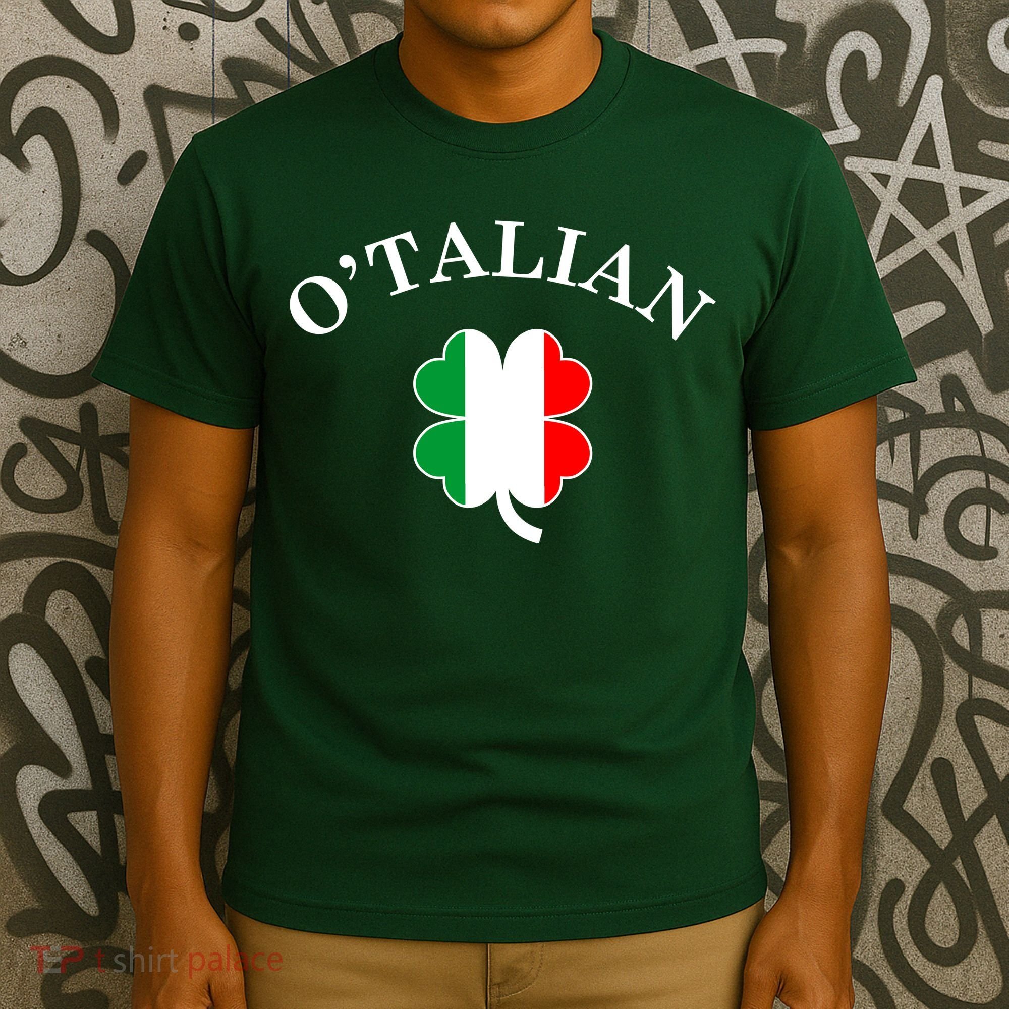 O'Talian Italian Irish Shamrock St. Patrick's Day T-Shirt