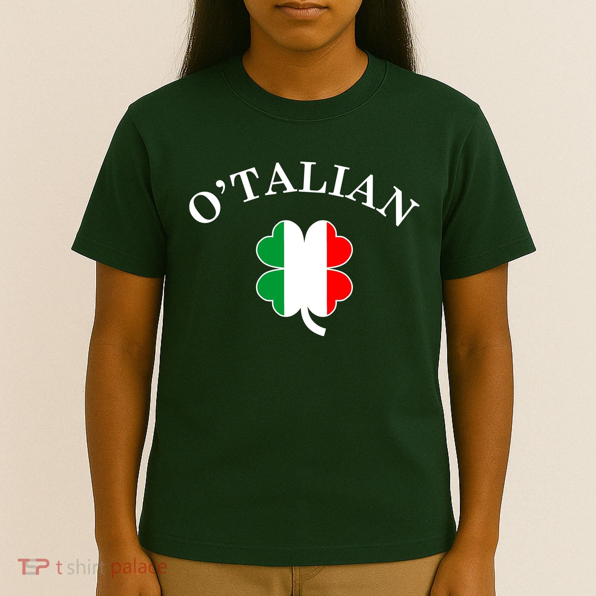 O'Talian Italian Irish Shamrock St. Patrick's Day T-Shirt