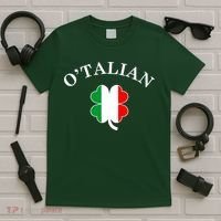 O'Talian Italian Irish Shamrock St. Patrick's Day T-Shirt thumb 5
