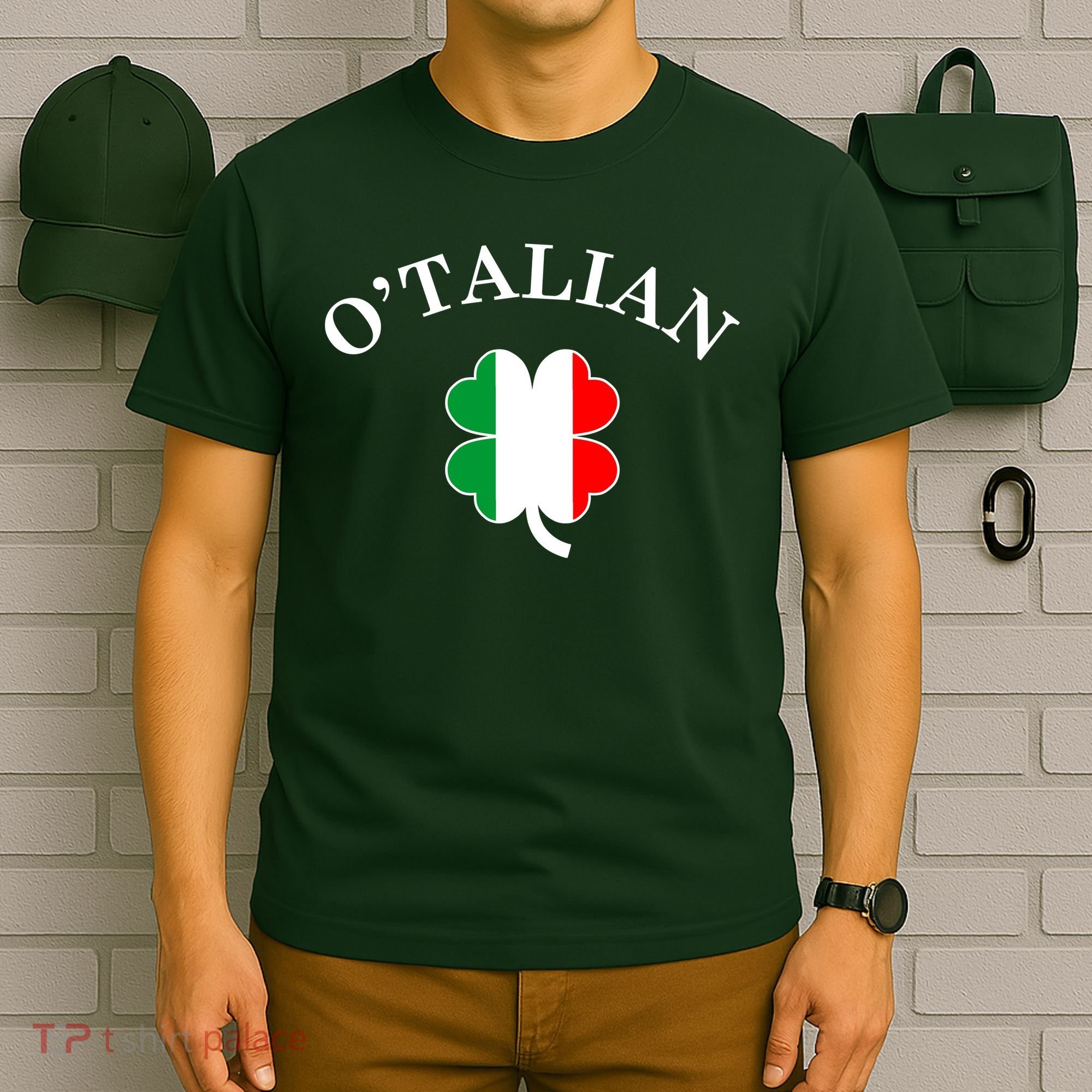 O'Talian Italian Irish Shamrock St. Patrick's Day T-Shirt