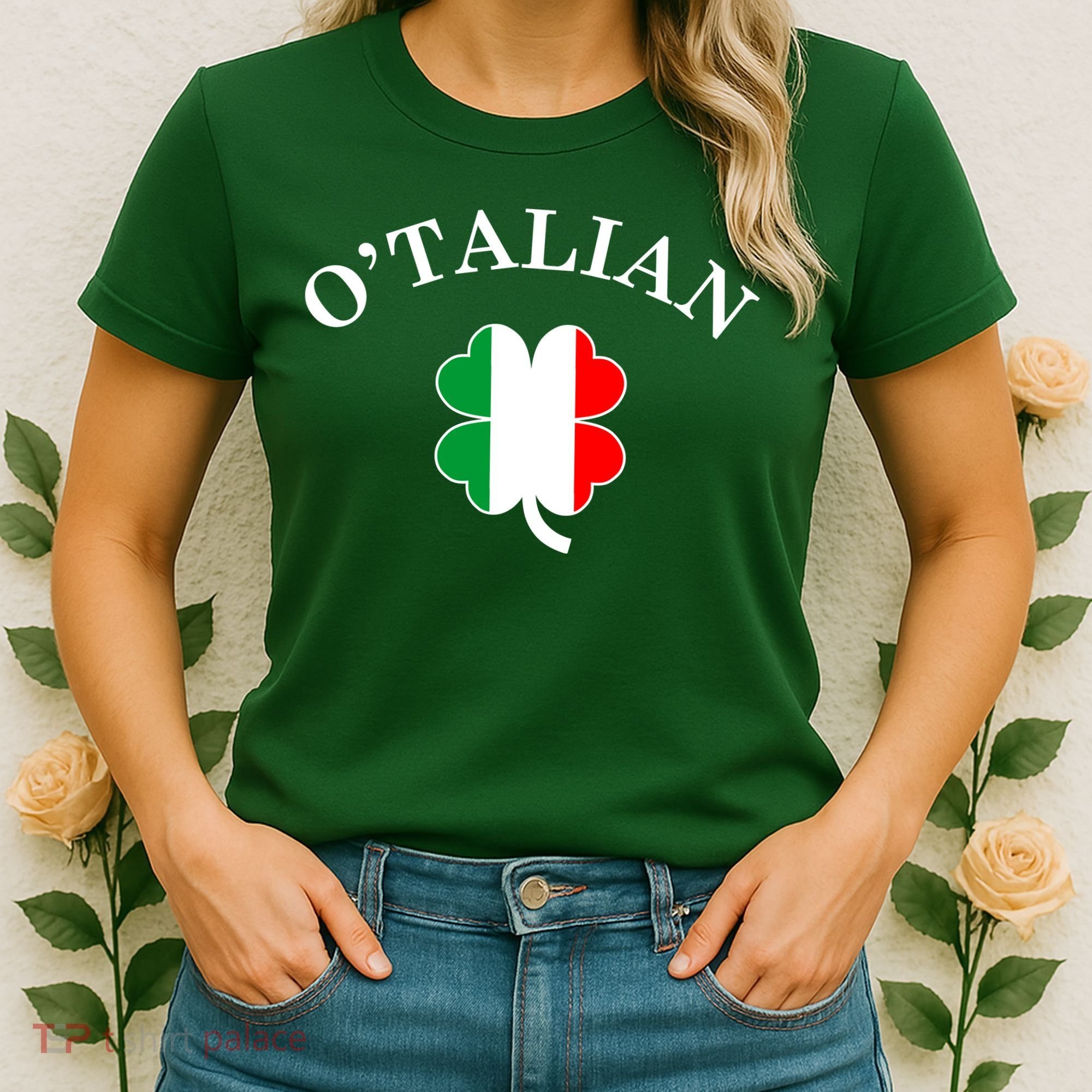 O'Talian Italian Irish Shamrock St. Patrick's Day Women's T-Shirt