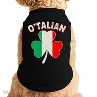 O'Talian St Patrick's Day Italian Shamrock Flag Doggie Tank thumb 0