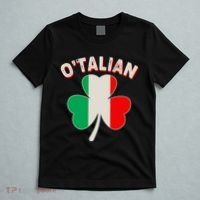 O'Talian St Patrick's Day Italian Shamrock Flag T-Shirt thumb 5