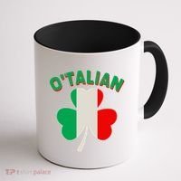 O'Talian St Patrick's Day Italian Shamrock Flag Coffee Mug thumb 1