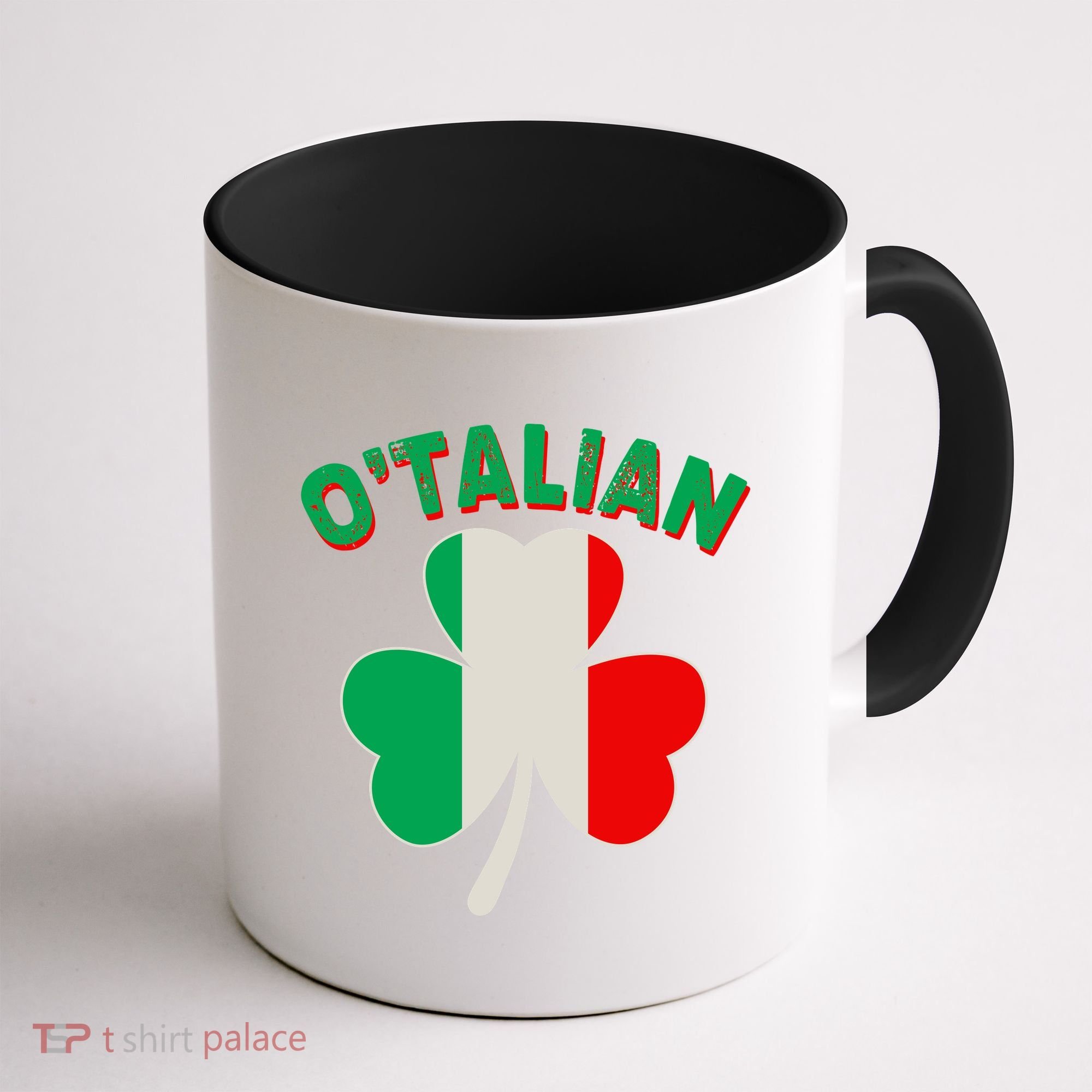 O'Talian St Patrick's Day Italian Shamrock Flag Coffee Mug