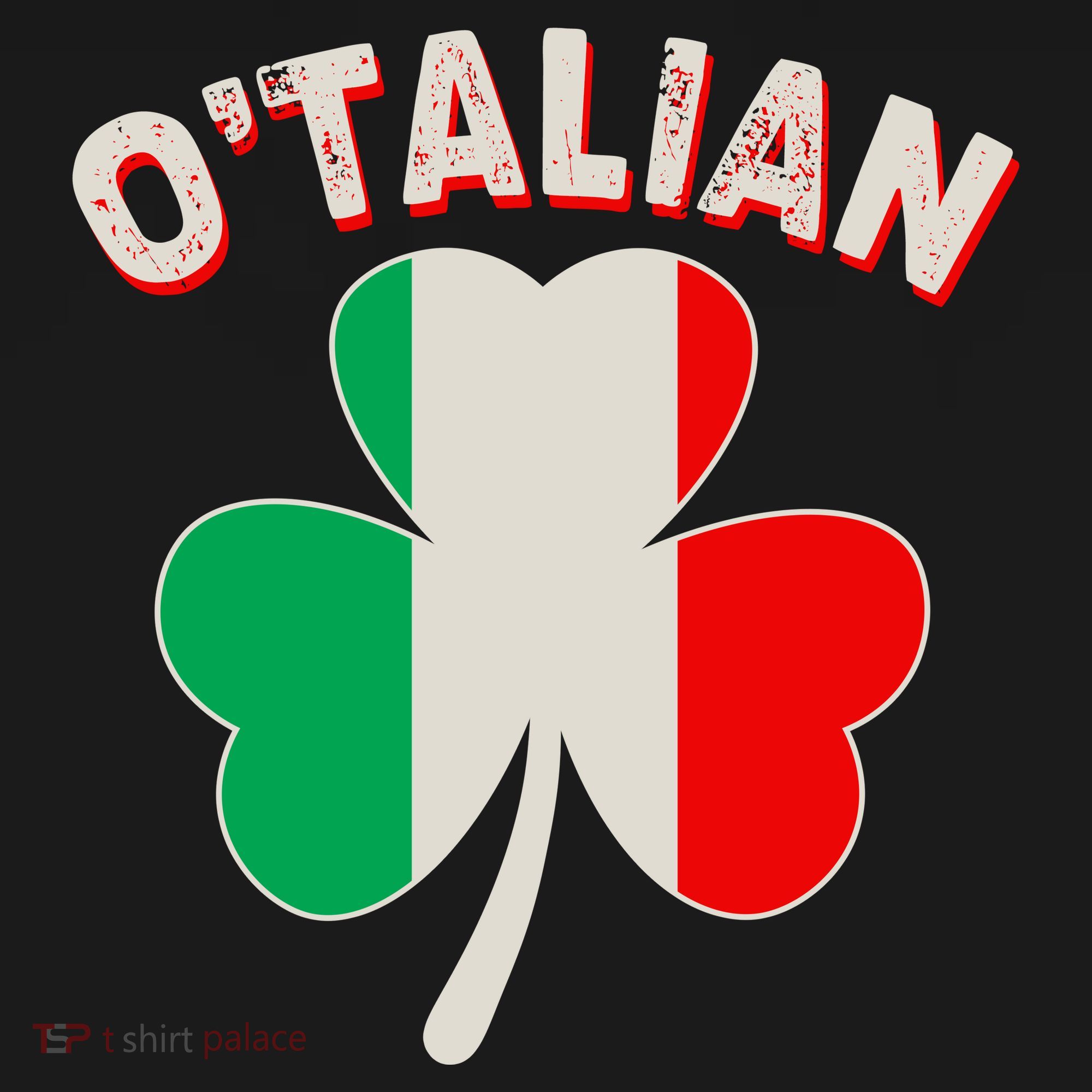 O'Talian St Patrick's Day Italian Shamrock Flag Women's Hoodie